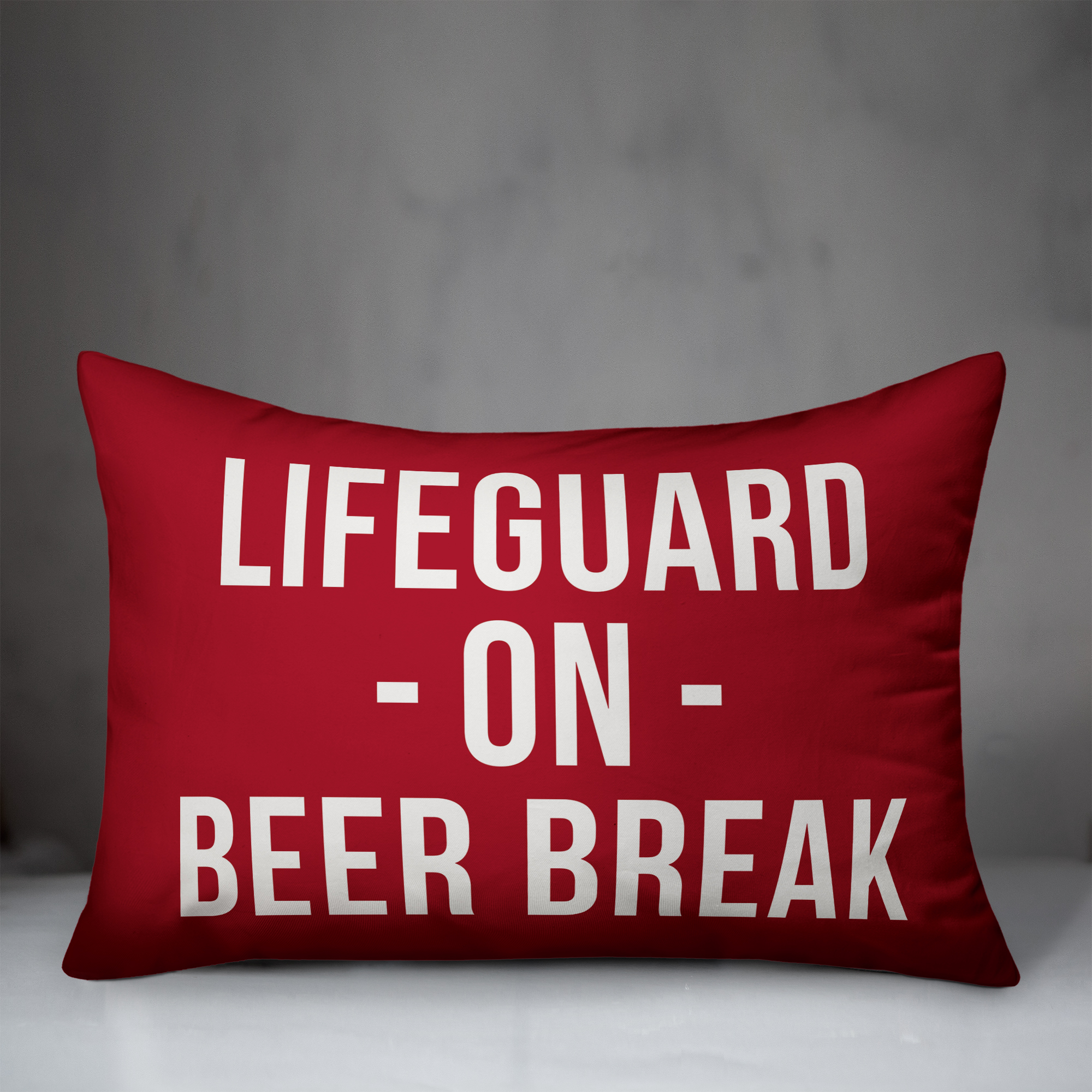 Creative Products Lifeguard on beer break 14x20 Indoor / Outdoor Pillow