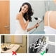 thumbnail image 4 of Organizador de secador de pelo autoadhesivo sin esfuerzo, soporte de pared resistente a daños, diseño antideslizante para un almacenamiento seguro de herramientas de peinado resistentes al calor, 4 of 5