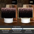 thumbnail image 3 of Haiem Rose Gold Glitter1 Pattern Acrylic Night Light Gift with 3 Color ModesTouch-Sensitive LED Lamp Perfect Gift for Mother's Day, Birthday, or Christmas, 3 of 9