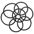 thumbnail image 1 of 7 piezas de anillo de goma para cuenco musical, anillo de goma para cuenco de cristal, para uso budista, 1 of 7
