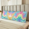 thumbnail image 6 of PAYOHTO Cute Cartoon Girly Pastel Colors Long Body Pillowcase 20x60 inch Premium Plush Fabric with Hidden Zipper, 6 of 8
