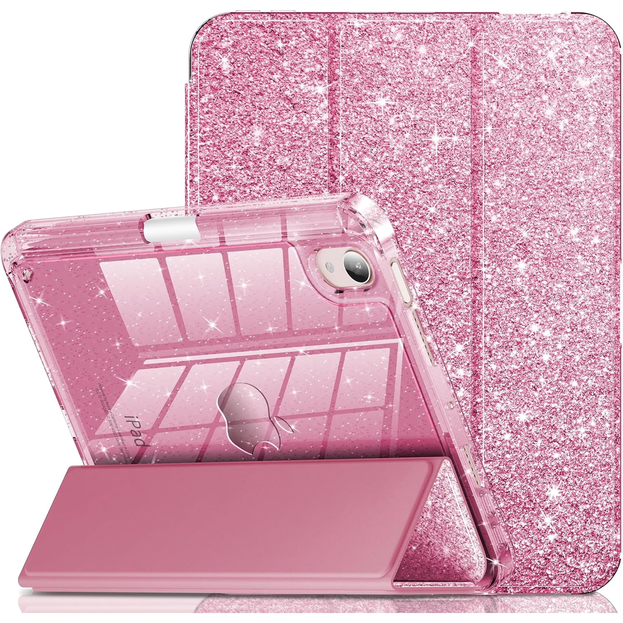 Shiny Transparent Cover for iPad mini 6 & 7, Kid & Girl Friendly