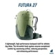 thumbnail image 2 of Mochila Deuter Futura 27 L Verde para Senderismo, 2 of 9