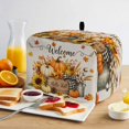 thumbnail image 2 of Fall HarvestThanksgiving Pumpkins Sunflowers Maple Leaves Toaster Cover 2 Slice, Dustproof Bakeware Oven Protector with Top Hook, Waterproof Small Kitchen Appliance Toasters Dust Cover, 12"x7.5"x8", 2 of 9