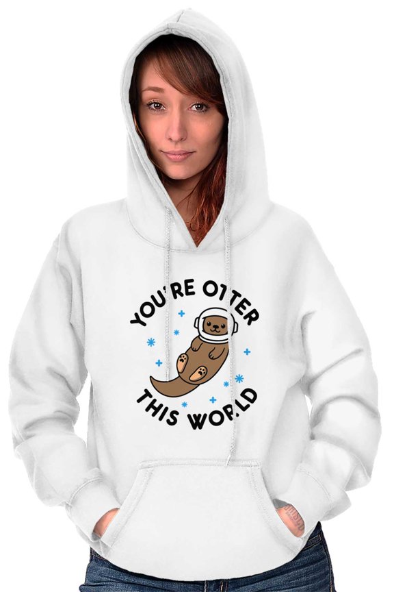 Otter This World Adorable Animal Hoodie Sweatshirt Women Men Brisco Brands X