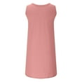 thumbnail image 5 of Lenago Women's Summer Dresses Solid Color Crewneck Dress Beach Dress Casual Loose Oversized Vest Dress for Women Party Casual, 5 of 7