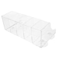 thumbnail image 4 of Estante de almacenamiento versátil con ventosa, acrílico, para refrigerios, puerta de refrigerador, 5 compartimentos, organizador transparente, 4 of 6