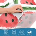 thumbnail image 5 of Yayeee Kitchen Curtains Set of 2 Light Filtering 57"x24" Over Sink Window Panels, Cute Watermelon, 5 of 7