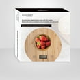 thumbnail image 2 of JS Gourmet - Balance de Cuisine Ronde Numérique avec Écran LCD, en Bambou, 2 of 2