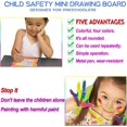 thumbnail image 5 of Mini tablero de dibujo magnético para niños, pequeño bloc de dibujo para pintar, perfecto para suministros de arte para niños y recuerdos de fiesta, premios para el aula de los, 5 of 5