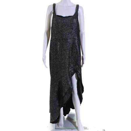 

Pre-owned|Hutch Womens Silver Metallic Malia Gown Size 20 12722330