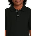 thumbnail image 4 of Wonder Nation Boys Short Sleeve Cotton Blend Polo Shirt, Sizes 4-18 & Husky, 4 of 5