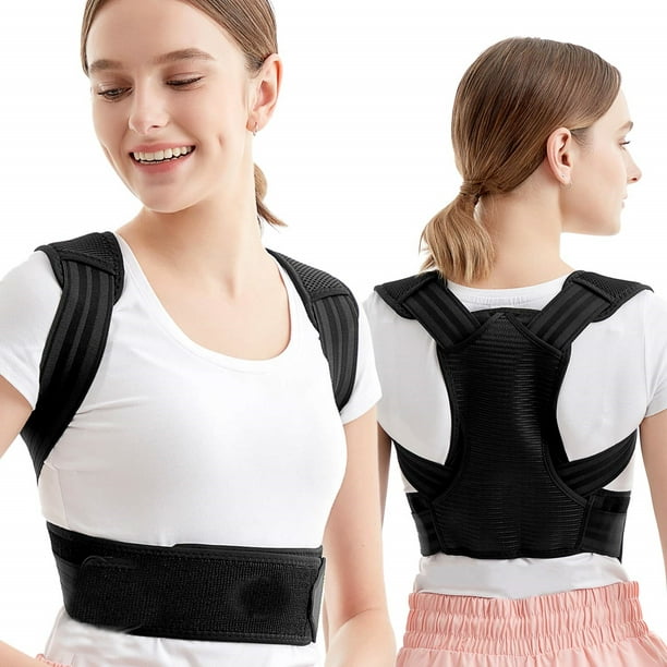 Posture Corrector for Men and Women,Upper Back Straightener Brace, Clavicle Support  Adjustable Device for Thoracic Kyphosis and Providing Shoulder Neck Pain  Relief Fits Chest Size 37-49'' 