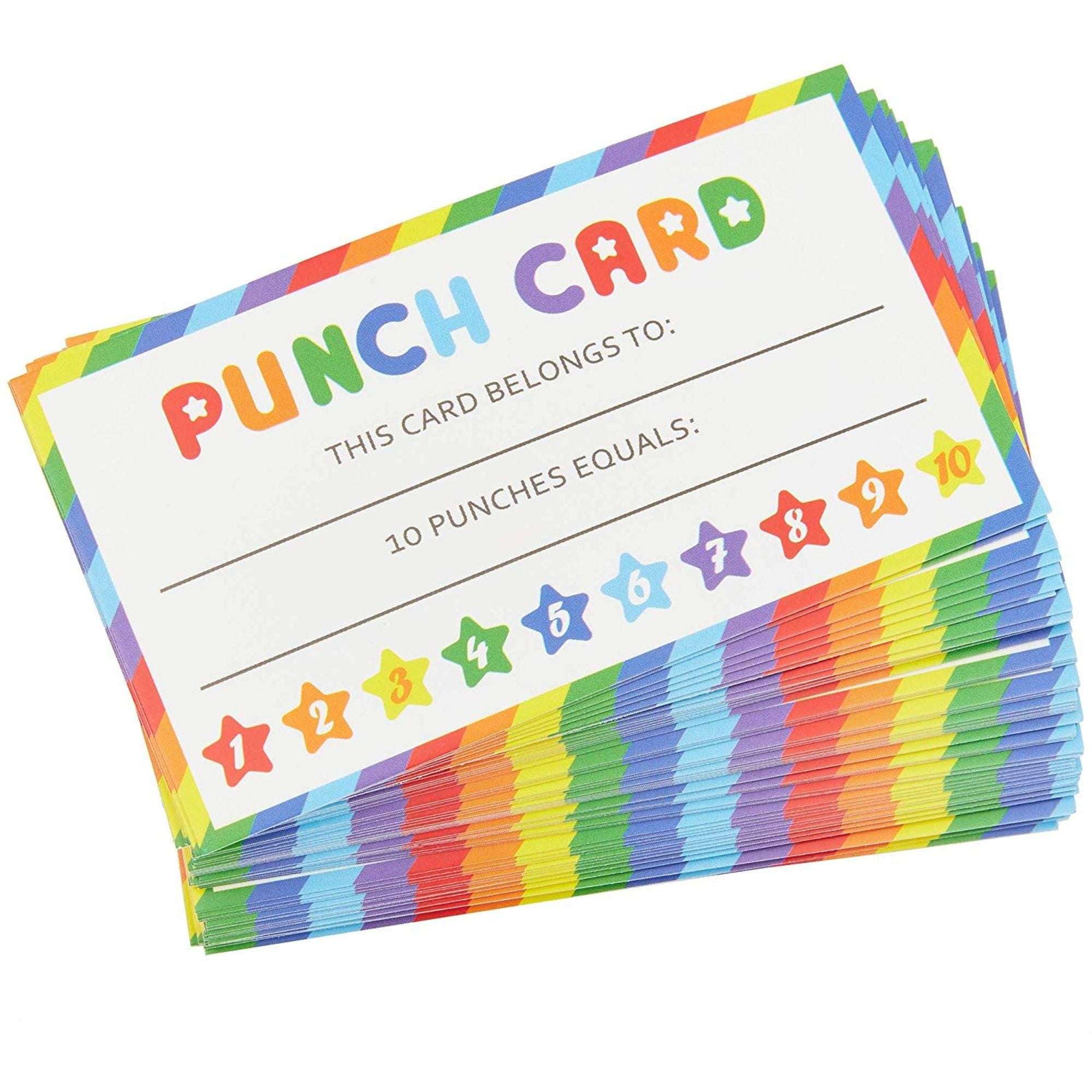 Teaching Materials Teacher Supplies For Classroom 50 Punch Cards Incentive Loyalty Reward Cards