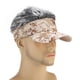 thumbnail image 3 of Sombrero de visera de camuflaje Macarena con cabello Gorra de béisbol de estilo fijo peluca con púas lograda para - Peluca café + gris, 3 of 7