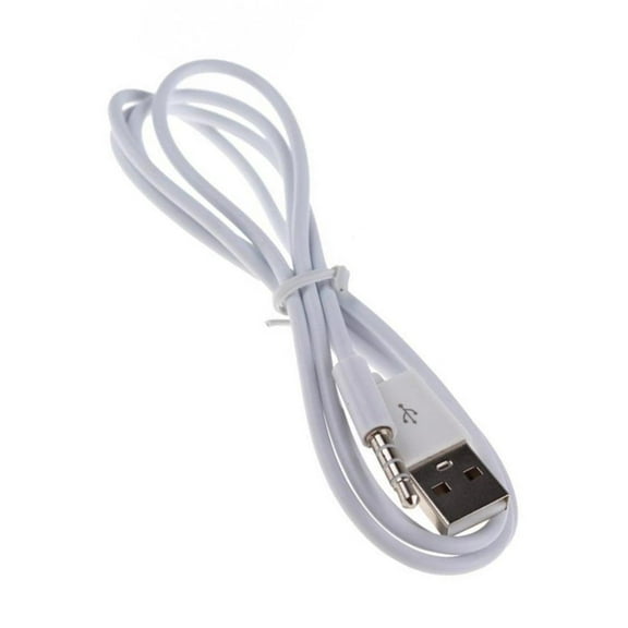 Yammee Flexible 3.5mm To USB Cord Charger Cable For Music Players Speakers Syncing Connection