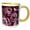 Yellow/White, variant on 3drose, Close up of Dreamy Pastel Plum Purple Rose Bouquet, 11oz Two-tone Blue Mug