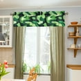 thumbnail image 3 of Yayeee Kitchen Valance Rod Pocket 54" x 18" Living Room Window Curtain, Green Camouflage Pattern, 3 of 6