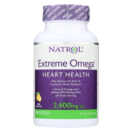 Natrol Omega-3 Fish Oil Lemon - 1200mg - 60 Softgels