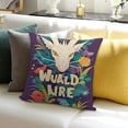 thumbnail image 3 of SHANXI  Pillow Covers We're All Mad Here Funny Art Decor Throw Pillow Covers Cases for Couch Sofa Bed Home Decor 20x20in, 3 of 5