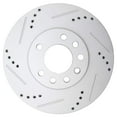 thumbnail image 2 of TRQ Front Performance Brake Rotor Drilled Slotted Pair Set for 9-3 / 9-5 / 900 / L100 / L200 / L300 / LS / LS1 / LS2 / LW1 / LW2 / LW200 / LW300, 2 of 5
