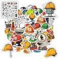 thumbnail image 1 of Funny Stickers Safety Helmet Waterproof Graffiti Construction Stickers PVC Helmets Stickers for Suitcase Laptop Phone, 1 of 5