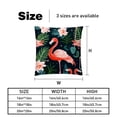 thumbnail image 5 of Flamingo Velvet Pillow Covers Set of 2 with Unique Patterns for Decorative Pillows - 16x16, 18x18, 20x20 Inches for Various Occasions - Includes Pillow Inserts - 230 Characters, 5 of 6