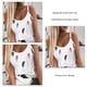 thumbnail image 5 of Camiseta sin mangas con tirantes finos para mujer, tirantes estampados, camisa de verano holgada ajustable con cuello redondo, 5 of 6