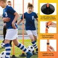thumbnail image 3 of 8 Pcs Soccer Agility Poles Detachable Sports Training Speed Slalom Poles with Rubber Base Coaching Sticks for Soccer Drills and Training, 3 of 7