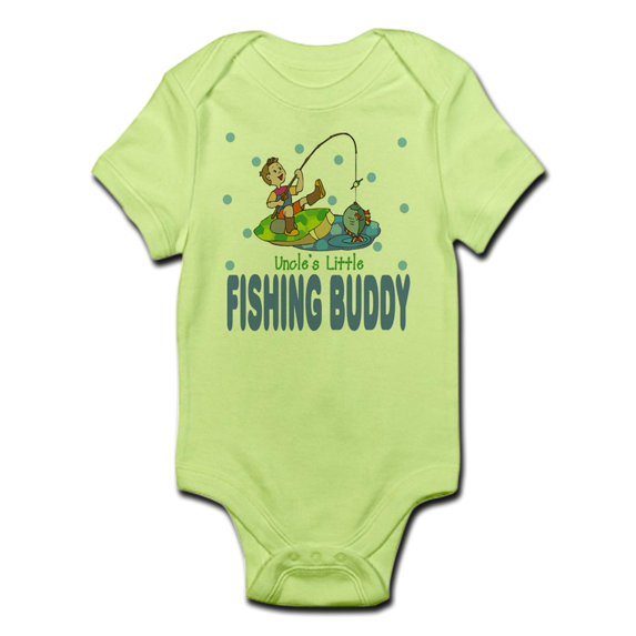 CafePress - Uncle's Little Fishing Buddy Baby Infant Bodysuit - Baby Light Bodysuit