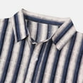 thumbnail image 4 of IROINNID Men's Casual Short Sleeve Printed Turn down Comfy Blouse, 4 of 9