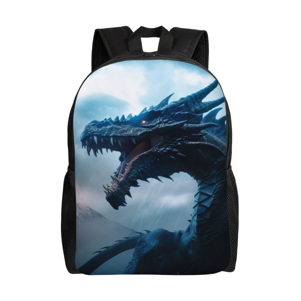 Easygdp Blue Thunder Storm Dragon Mochila Versátil y Elegante: Comodidad, Almacenaje y Durabilidad para la Universidad, Trabajo, Viajes y Uso Diario