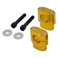 thumbnail image 1 of Elevadores de manillar de aluminio Shamjiam para motocicleta 28 Amarillo 2 uds, 1 of 4