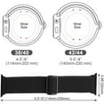 thumbnail image 4 of YuiYuKa Stretchy Solo Loop Compatible with Apple Watch Band iWatch Bands 49mm 45mm 44mm 42mm 41mm 40mm 38mm Women Men, Breathable Nylon Braided Wristband for iWatch Series 9 8 7 6 5 4 3 SE Ultra, 4 of 6