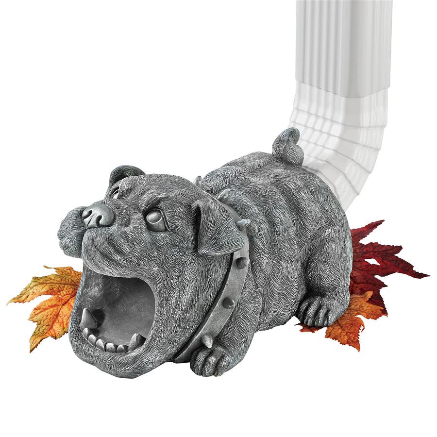Design Toscano Butch the Bulldog Gutter Guardian Downspout Statue