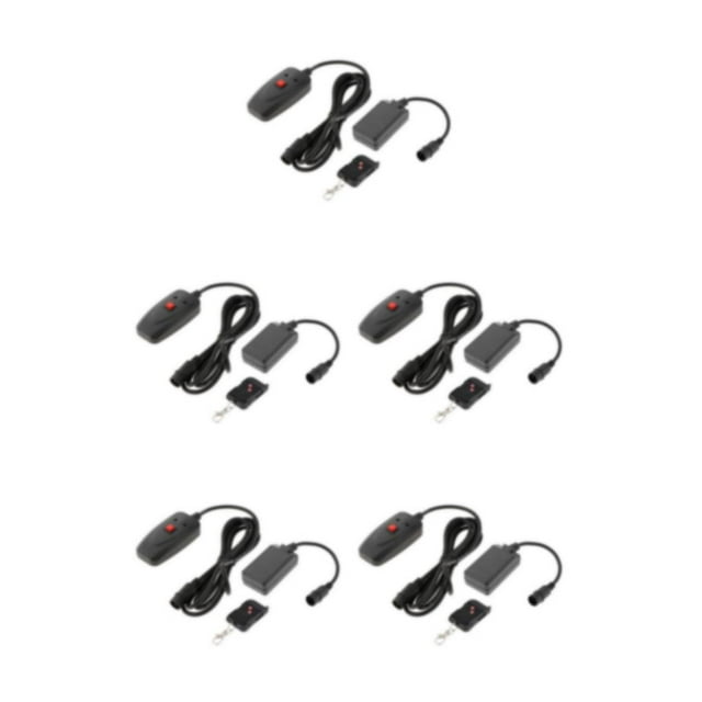 Ruiboury Wireless RC Receiver Fogging Black for Stage Effect 400 900 1500W Dynamic and Effective Wire control plus remote control 5Set