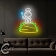 thumbnail image 3 of C-CRAFT Astronaut Chef Tacos Neon Led Light Up 35 inch for Mexican Tacos Shop Wall Decor, 3 of 5