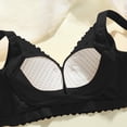 thumbnail image 5 of Lovzfmll Women's Non Steel Ring Style Printed Gathered Middle Button Breathable Underwear Daily Bra, 5 of 6