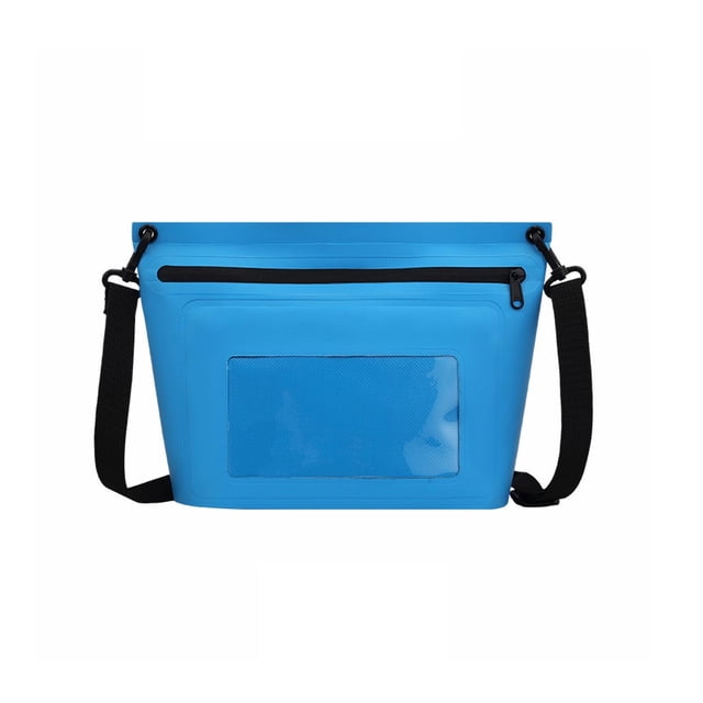 Waterproof Beach Bag for Swimming and Travel, PVC Water Resistant Storage Bag with Zipper, Portable Dry Bag for Pool, Beach, Boating and Outdoor Activities