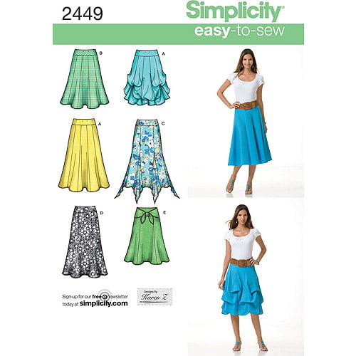 Simplicity Misses' Size 14-22 Skirts & Pants Pattern, 1 Each - Walmart ...