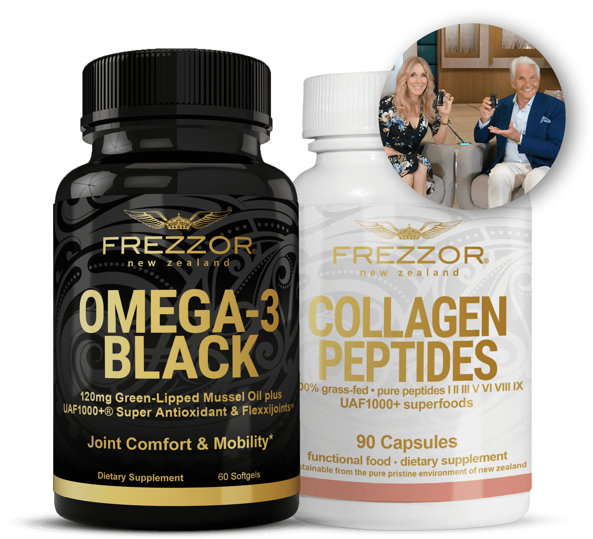 Omega3 Black plus a FREE Bottle of Collagen Peptides