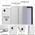thumbnail image 3 of KOMI Case for Galaxy Tab A9+/A9 Plus 11 inch 2023, Slim Stand Protective Smart Cover with Hard PC Translucent Back Shell for Tab A9 Plus Tablet (SM-X210/X216/X218), Auto Wake/Sleep, Silver, 3 of 8
