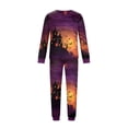 thumbnail image 5 of Racifhz Family Halloween Pajamas Matching Loungewear Set Printed Long Sleeve Top and Pants Cozy Nightwear Festive Sleepwear Gift Set for Family Holiday Celebration Wear, Men Size:XXXL, 5 of 6
