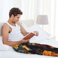 thumbnail image 5 of Sikiie Starry Night Cat Guitarist Pajama Pants Men, PJ Bottoms, Sleep & Lounge Pants-Large, 5 of 6