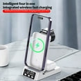 thumbnail image 3 of Giunmcul Today Discount 3 In 1 Wireless Charger,15W Fast Charging Station with Alarm Clock and Night, Mobile Phone, 3 of 5