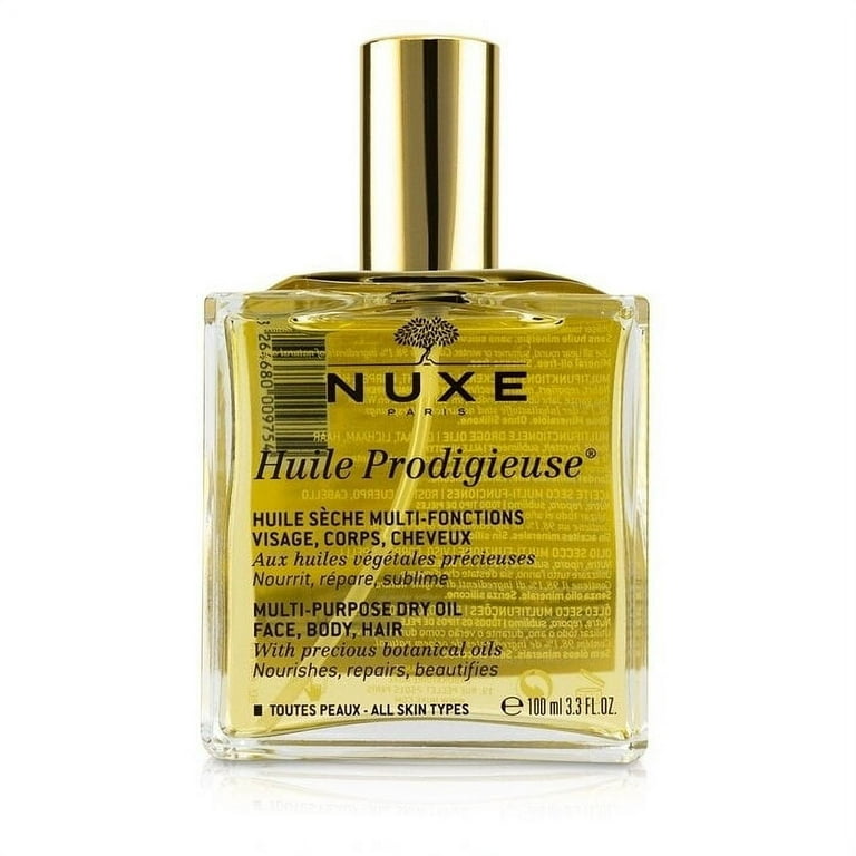 Body 3.3 oz Oil Nuxe Huile Hair Multi-Purpose and Prodigieuse Oil, Dry
