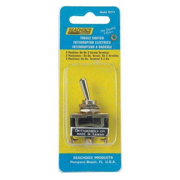 Seachoice 2-Position Toggle Switch with 3 Screw Terminals On/On
