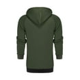 thumbnail image 4 of Blotona Men Hooded Tops Patch Color Shirt Sports Running Jogger Pants, 4 of 7