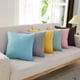 thumbnail image 5 of Cterwk - Juego de 2 fundas de almohada decorativas de lino, cuadradas, lisas, para sofá, coche, 20 x 20 pulgadas, 5 of 6