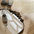 thumbnail image 4 of Easy4Home 26"x40" Arched Baroque Style Bathroom Mirror Vintage Decorative Wall Mirror, Antique Bronze, 4 of 7